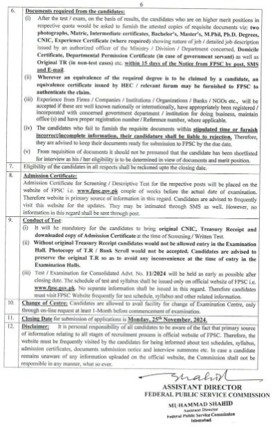 FPSC Jobs