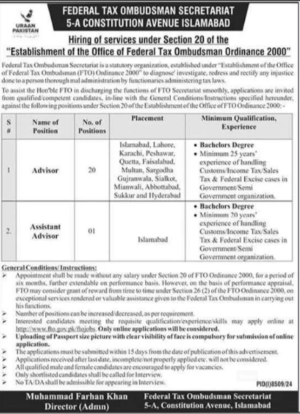 Federal Tax Ombudsman Jobs